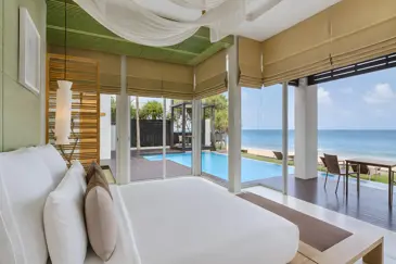 Aleenta Phuket Phang Nga Luxury Resort Thailand Accommodation 3Bedrooms Beachfront Pool Villa Master Bedroom