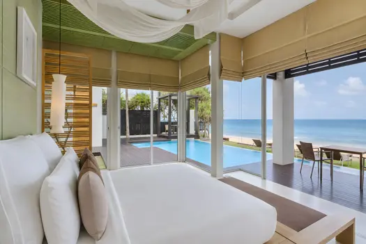 Aleenta Phuket Phang Nga Luxury Resort Thailand Accommodation 3Bedrooms Beachfront Pool Villa Master Bedroom