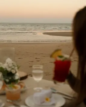 Aleenta Hua Hin Pranburi Luxury Resort Thailand Beach Romantic Dinner Dmalou DMFD4965