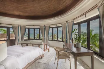 Aleenta Hua Hin Pranburi Ocean View Penthouse Bedroom Terrace Doors