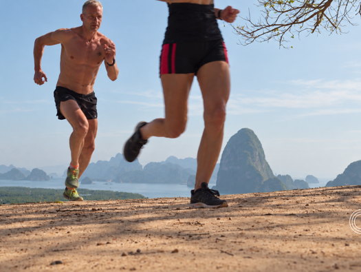 Morning run above Phang Nga Bay during The Executive Peak Performance Retreat at AYURAH