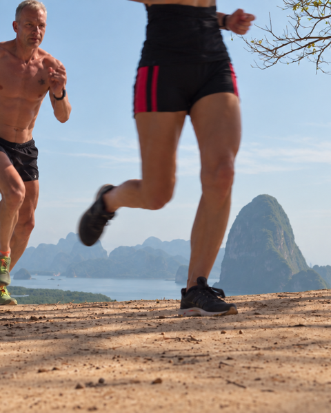 Morning run above Phang Nga Bay during The Executive Peak Performance Retreat at AYURAH