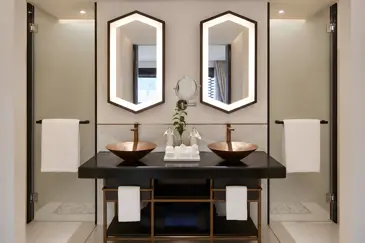 Aleenta Chiang Mai Luxury Resort Thailand Accommodation Balcony Deluxe Room Shower Room