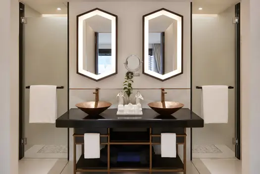 Aleenta Chiang Mai Luxury Resort Thailand Accommodation Balcony Deluxe Room Shower Room