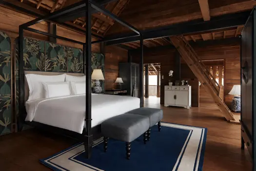 Aleenta Chiang Mai Luxury Resort Thailand Accommodation 4 Bedrooms Golden Teak Villa (Master Bedrooms)