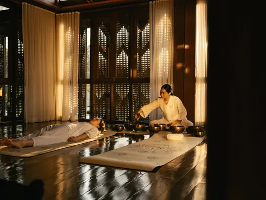 Aleenta Chiang Mai Luxury Resort Thailand Ayurah Wellness Sound Bath MP L1006830
