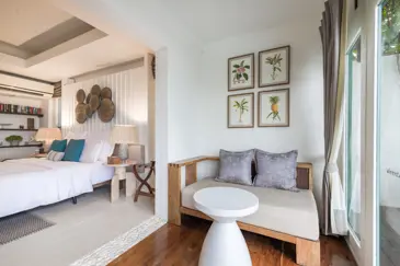 Aleenta Hua Hin Pranburi Beachfront Pool Access Suite Bedroom Lounge Corner