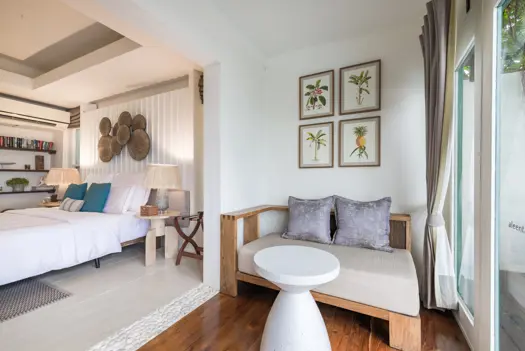 Aleenta Hua Hin Pranburi Beachfront Pool Access Suite Bedroom Lounge Corner