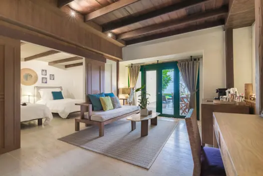 Aleenta Hua Hin Pranburi 2 Bedroom Frangipani Beachfront Pool Access Suite Twin Bedroom Lounge
