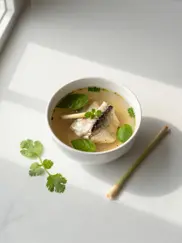Aleenta Phuket Phang Nga The Seasons Restaurant Fish Soup Lemongrass