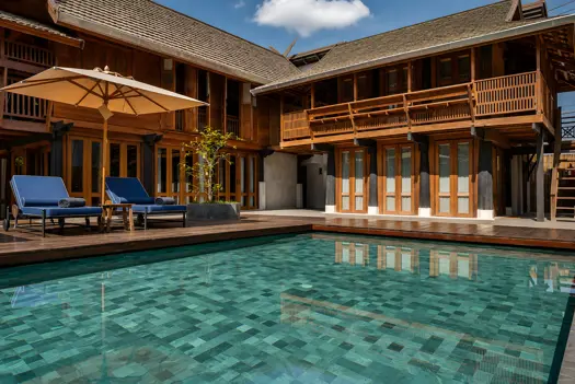 Aleenta Chiang Mai Luxury Resort Thailand Accommodation 4 Bedrooms Golden Teak Villa (Private Pool)