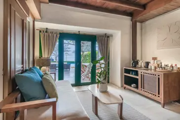 Aleenta Hua Hin Pranburi 2 Bedroom Frangipani Beachfront Pool Access Suite Living Corner