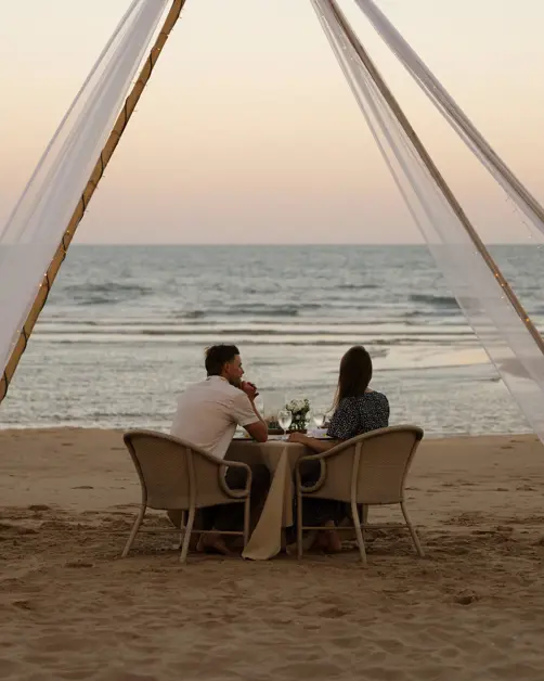 Aleenta Hua Hin Pranburi Luxury Resort Thailand Beach Romantic Dinner Dmalou SL IMG 3135