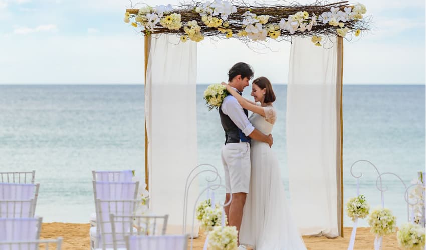 Aleenta Beach Weddings in Thailand