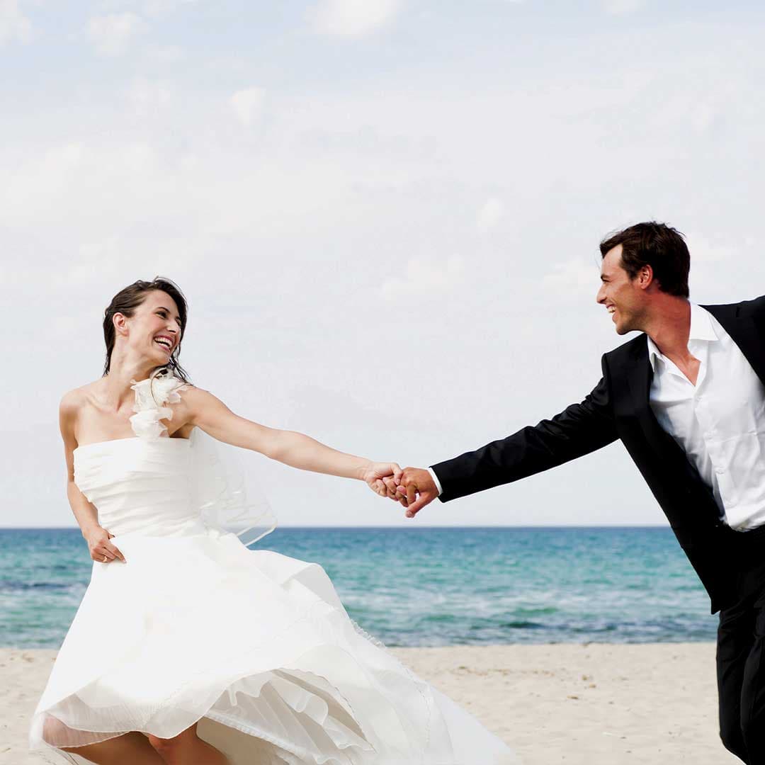 Beach Wedding Bride & Groom - Aleenta Phuket Resort & Spa