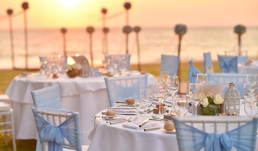 Beach Wedding Reception in Thailand - Aleenta Phuket