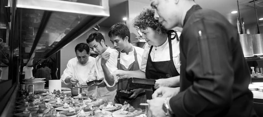 Chefs at the Edge Plating -The EDGE Restaurant