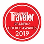 Travellers Readers Choice 2019 - Conde Nast Award