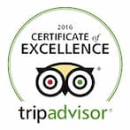 Tripadvisor Certificate of Excellence 2016