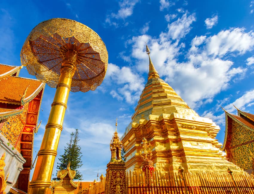 Ват Пхра Тхат Дой Сутхеп в Чиангмае - Aleenta Retreat Chiang Mai