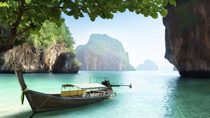 Local Boats in Phang Nga Bay